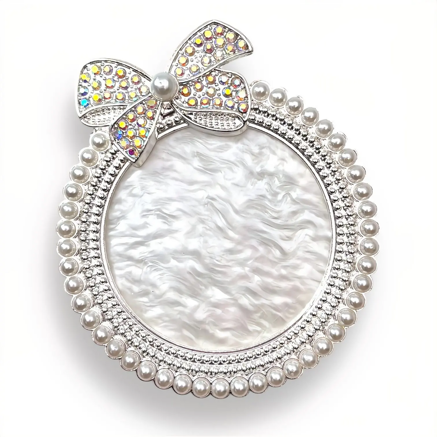 BOW RHINESTONE NAIL PLATE