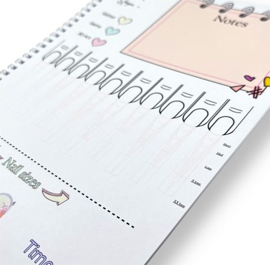 NAIL ART PLANNER A4