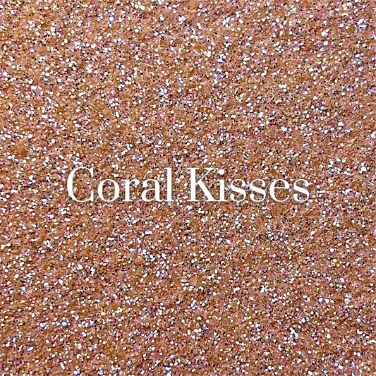 🧡 CORAL KISSES GLITTER