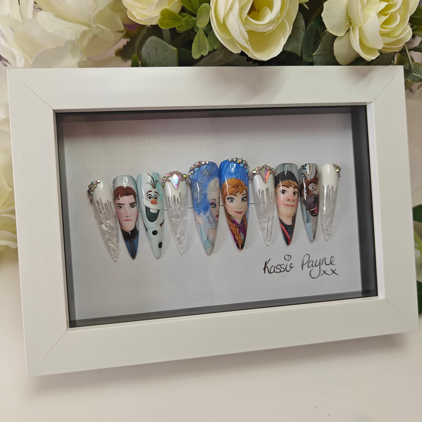 Let It Snow= PRE-MADE FRAMED NAILS