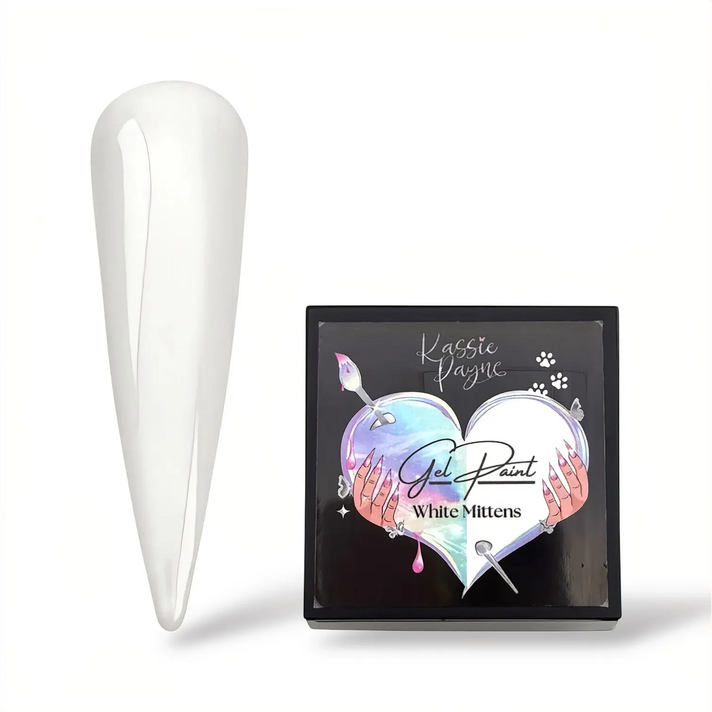 GEL PAINT- WHITE MITTENS