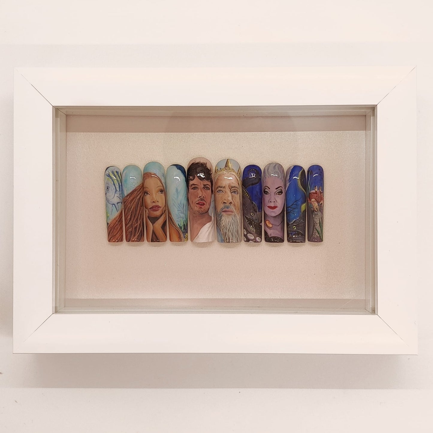Part of Your World- PRE-MADE FRAMED NAILS