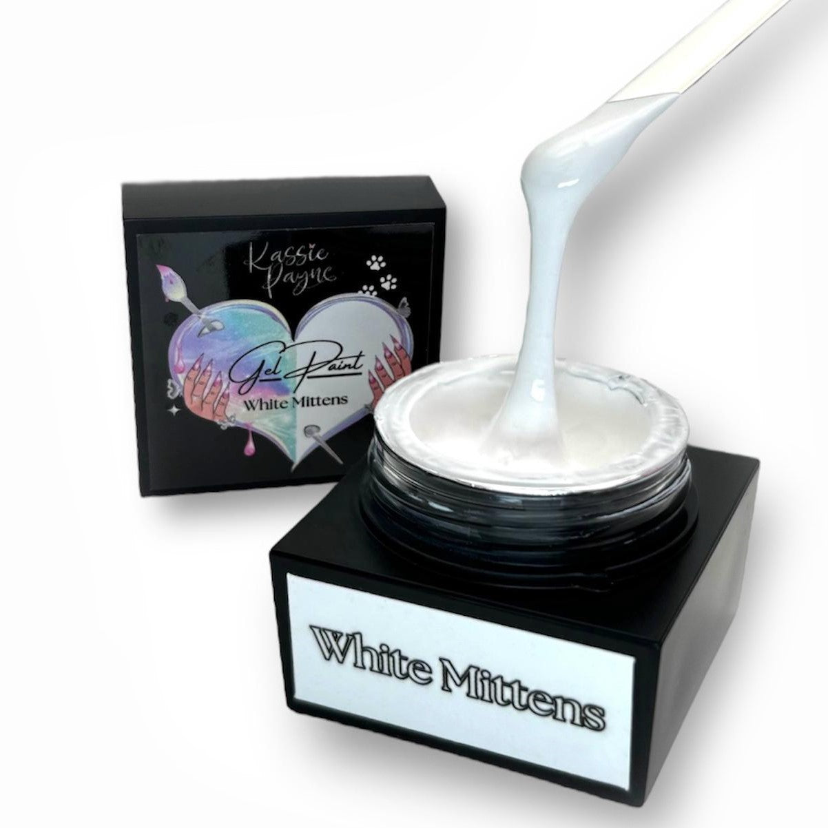 GEL PAINT- WHITE MITTENS