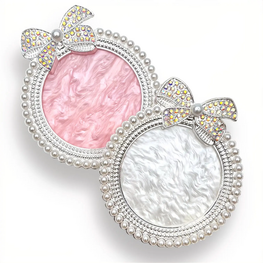 BOW RHINESTONE NAIL PLATE