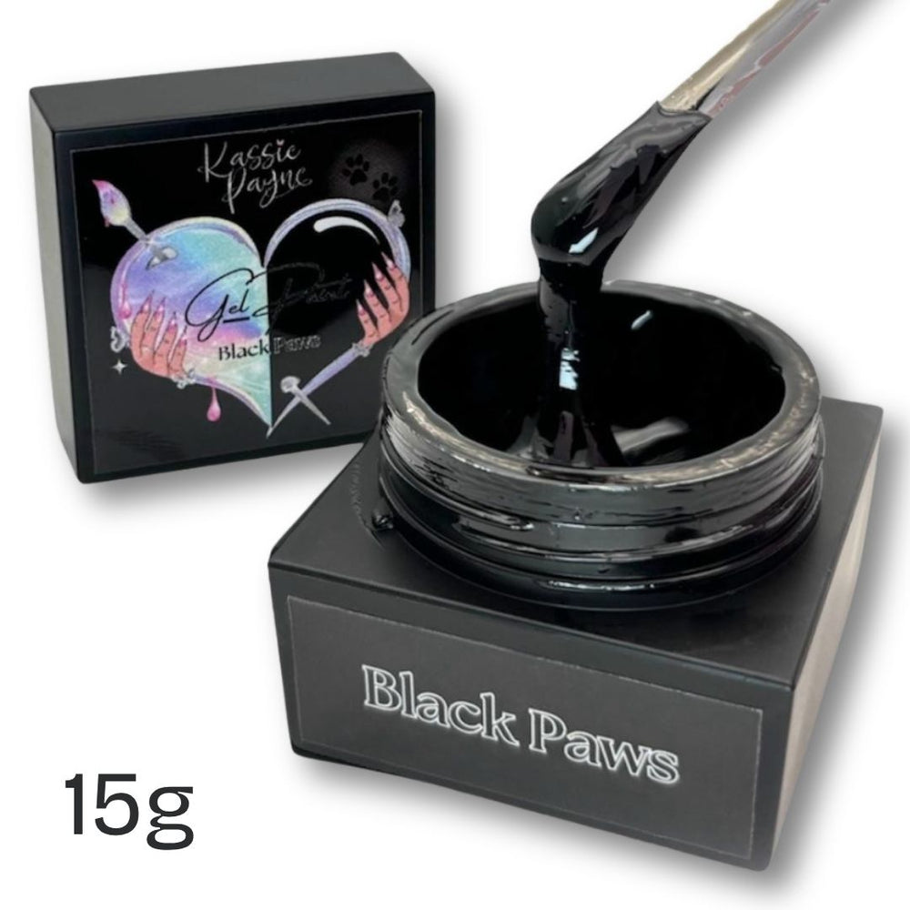GEL PAINT- BLACK PAWS BIG POT!