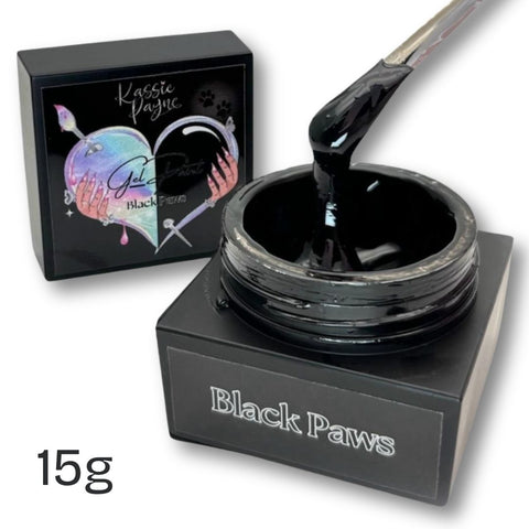 GEL PAINT- BLACK PAWS BIG POT!