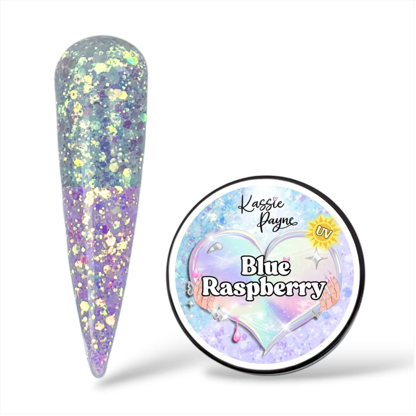 UV Glitter- BLUE RASPBERRY