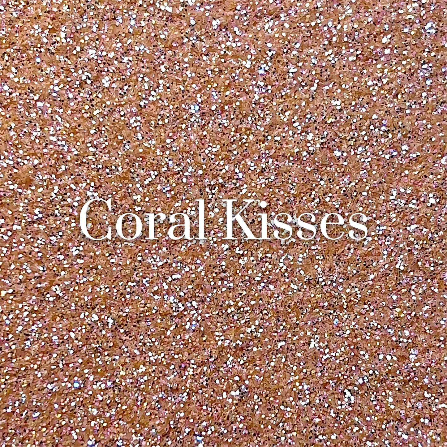🧡 CORAL KISSES GLITTER
