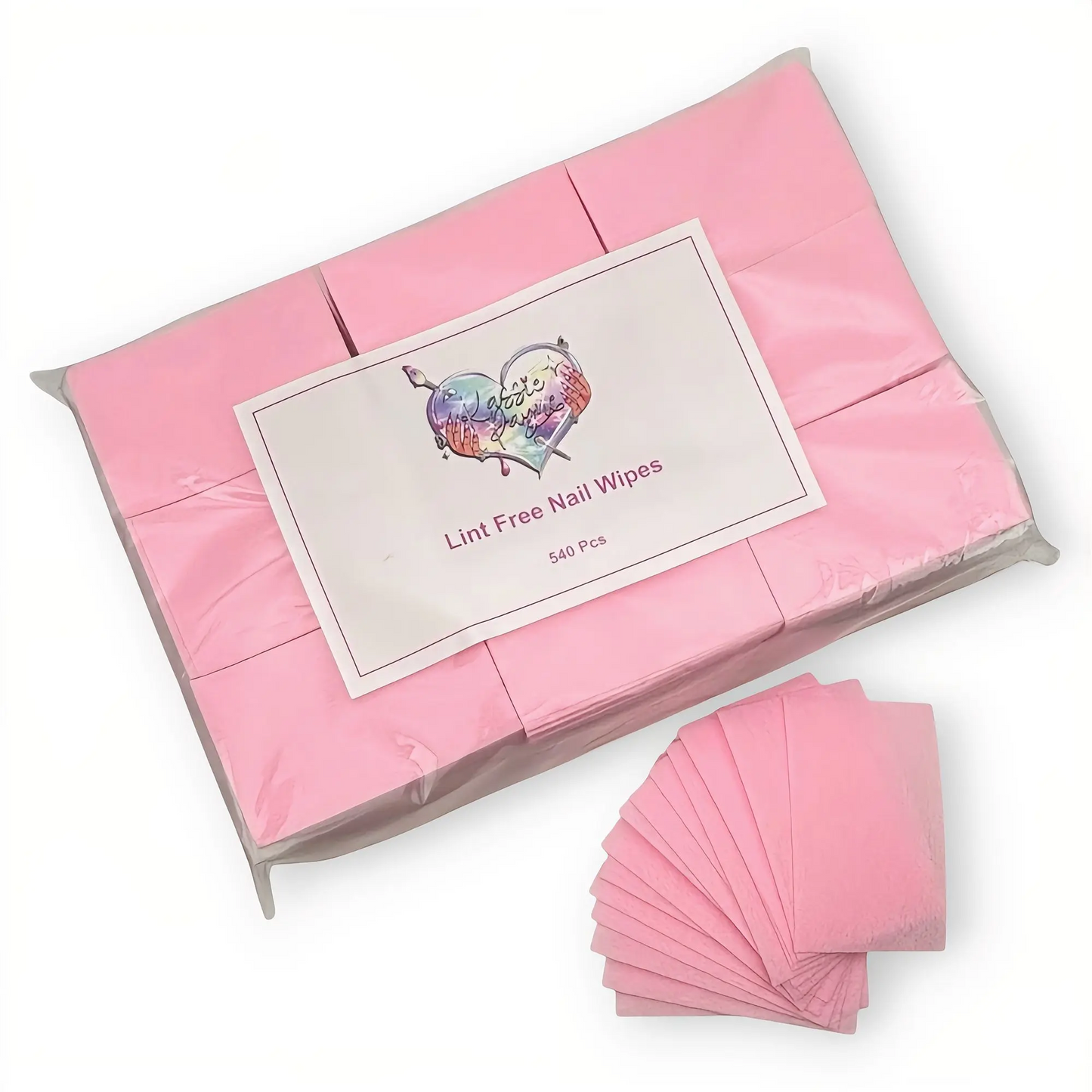 PINK LINT FREE WIPES- 540 PCS