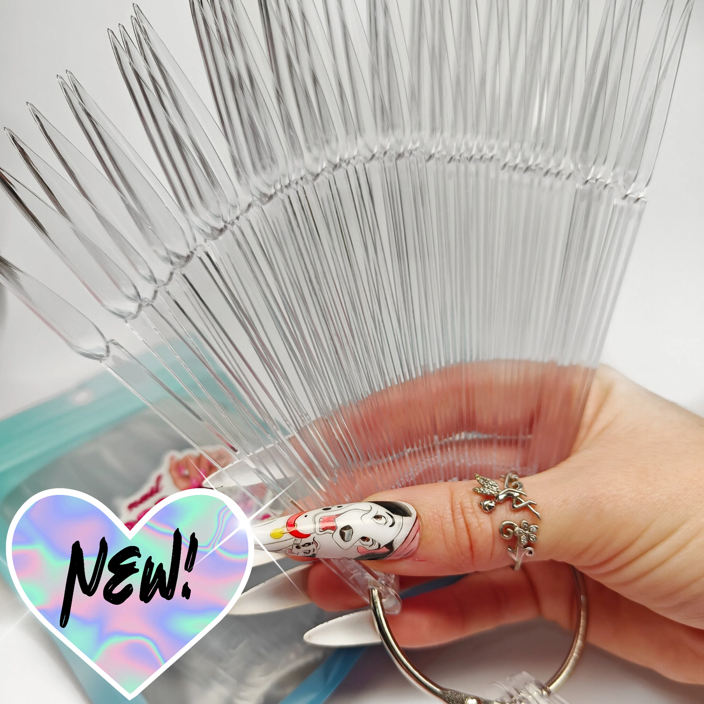 TRANSPARENT STILETTO POP STICKS